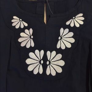 Gymboree NWT top. Beautifully embroidered neckline